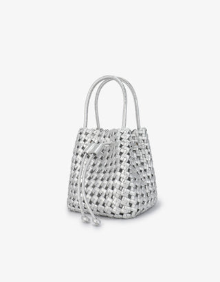 Perrie Bucket Mini Woven Square Hi Shine