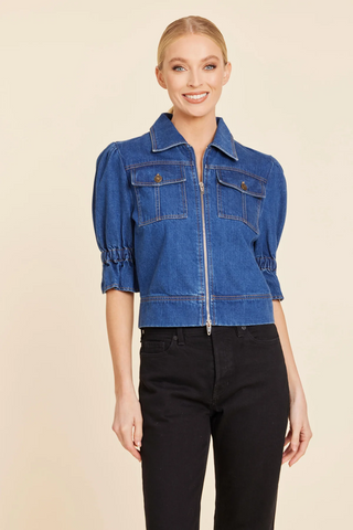 Double zip jacket-denim