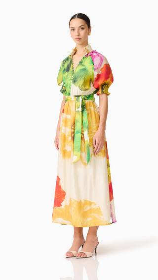 Lilia Puff Sleeve Maxi Dress