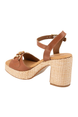 Mel Raffia Platform Sandal