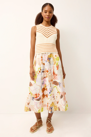 SASHA SKIRT TRAVERTINE