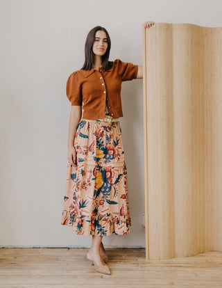 Nolan Skirt Aster Harvest Print
