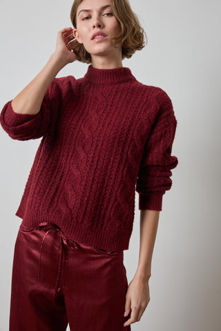 Relaxed Cable Knit Sweater
