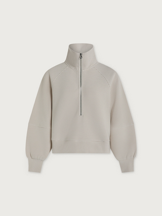 Milano Half Zip sweat 2.8-mirage grey/snow wht