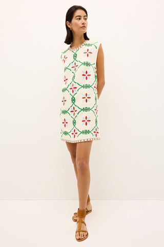 Yevette dress in color trellis