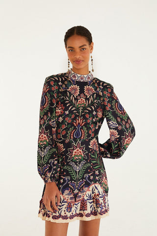 Marvelous Garden Black Mini Dress