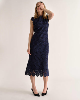 Palma Midi Dress Midnight Blue