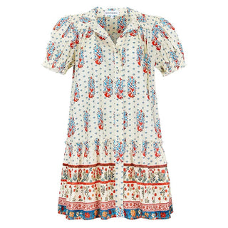 Drifter Mini Dress Fall Floral Cream