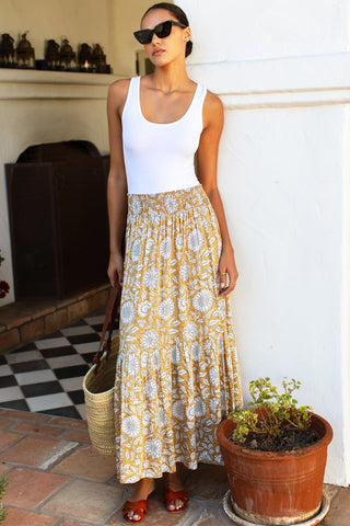 Shirred Skirt