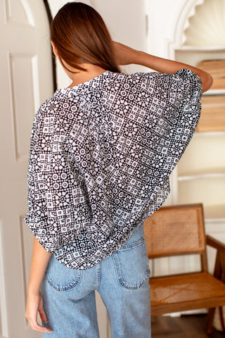 Mandarin Collar Top