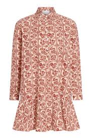 Polly Dress Brick Bloom - S