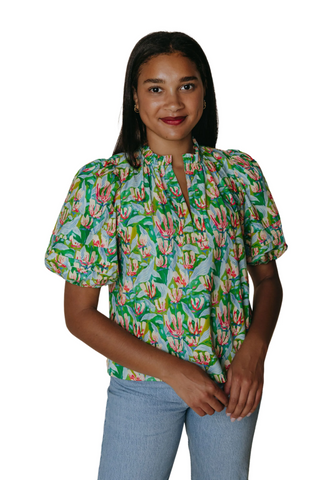 Alix Blouse Champ de Fleurs