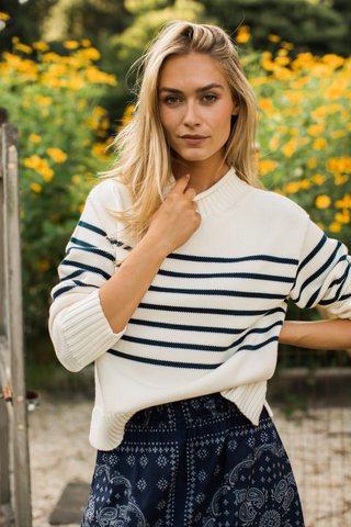 Roll Neck Lake Sweater