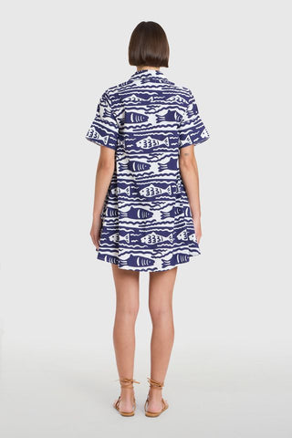 Dock Dress Fish Print