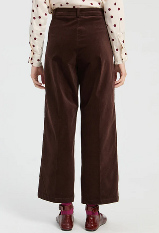 Velvet Crop Pant Brown