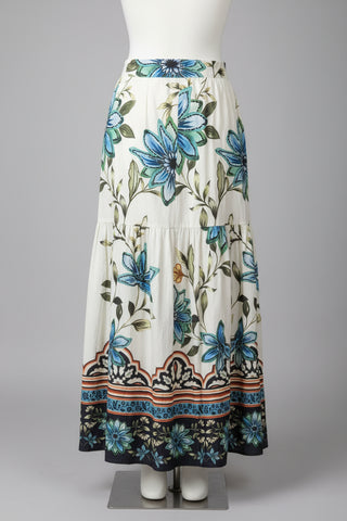 Ada Skirt Ivory Bloom
