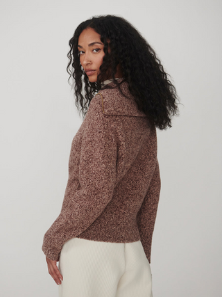 sherida half-zip knit sweater