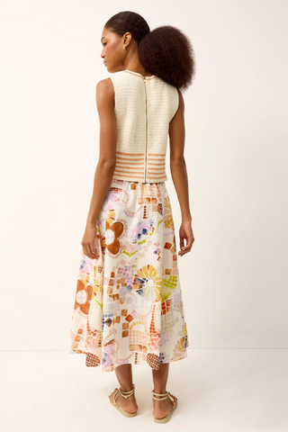 SASHA SKIRT TRAVERTINE