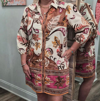 Ava Dress Misty Ferns