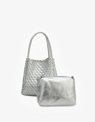 Hollace Mini Tote Woven Hi Shine