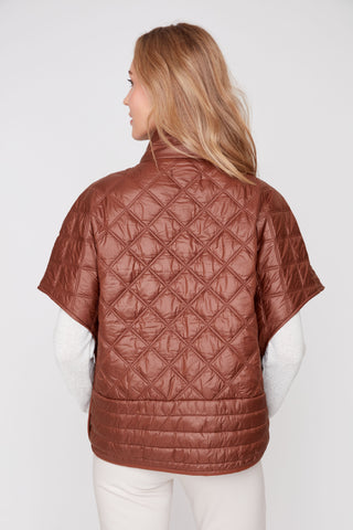 Capelet Style Snap Jacket