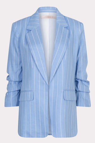 Blazer Linen Stripe Blue
