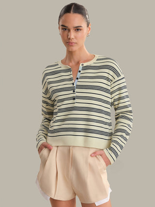 Vivienne stripe henley top