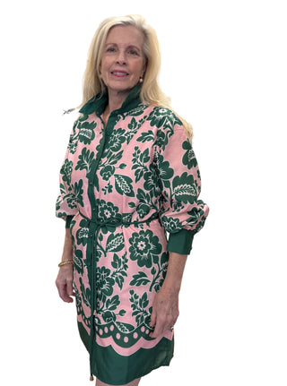 Shirtdress-Jade petals