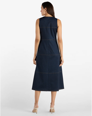 Blake Dress Navy Saddle