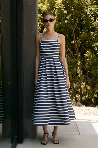 Striped Midi Dress