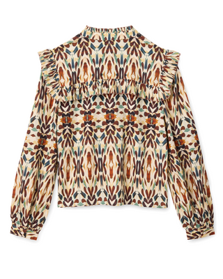 Piper Ls Top Kaleidoscope Print