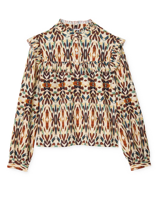 Piper Ls Top Kaleidoscope Print