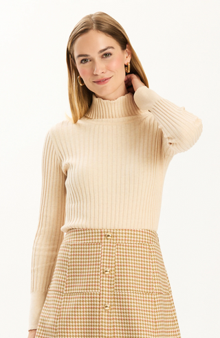 Cotton Cashmere Turtleneck