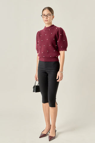 Scallop Embelishment Knit