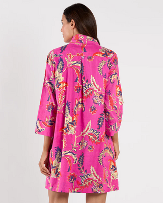 HELEN FEATHERED FLORAL PINK GOLD
