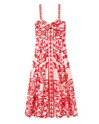 Ingrid Dress Faraway Print Poppy