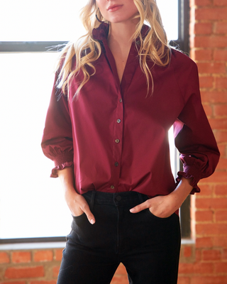 Fiona Shirt Solid Silky Poplin