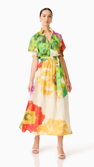 Lilia Puff Sleeve Maxi Dress