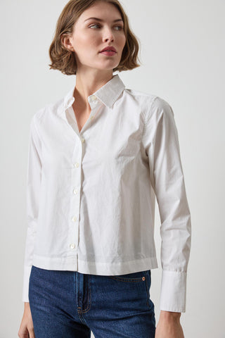 Straight Fit Short Button Down