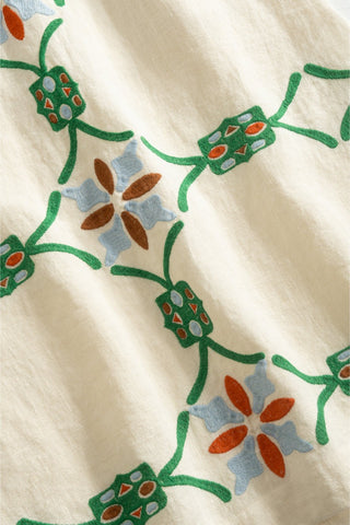 Yevette dress in color trellis