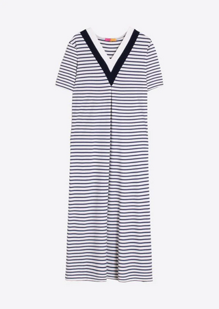 Striped Knitted Long Dress
