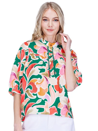 V-Yoke Placket Top