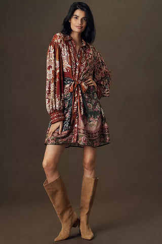 Winter Garden Mix Mini Dress