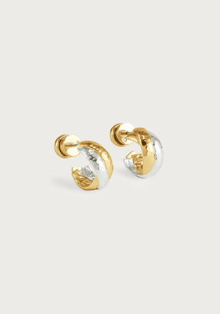 Farrier Triple  Huggie Hoop Earrings
