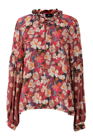 Emma print blouse