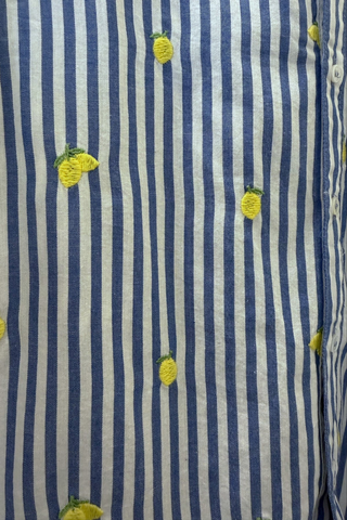 Lolita Blue Lemon Emboidery