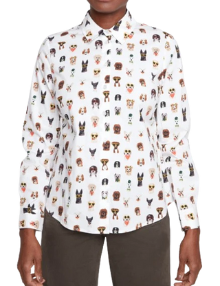 Woven Blouse Shady Doggie