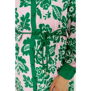 Shirtdress-Jade petals