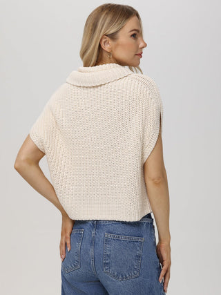 Cate Sleeveless Turtleneck Sweater