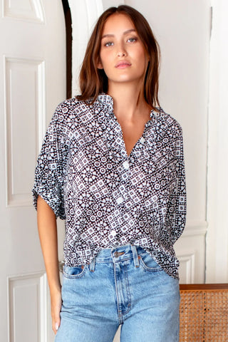 Mandarin Collar Top
